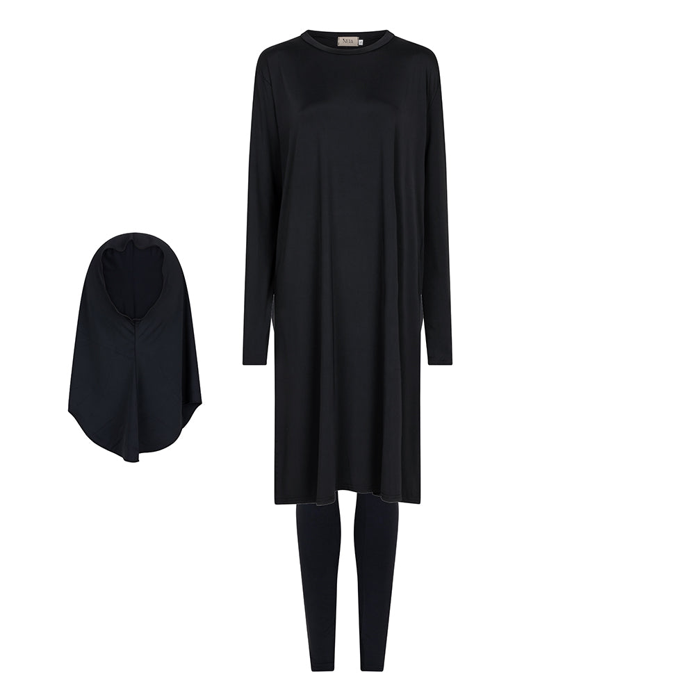 Burkini Three Piece Set Black