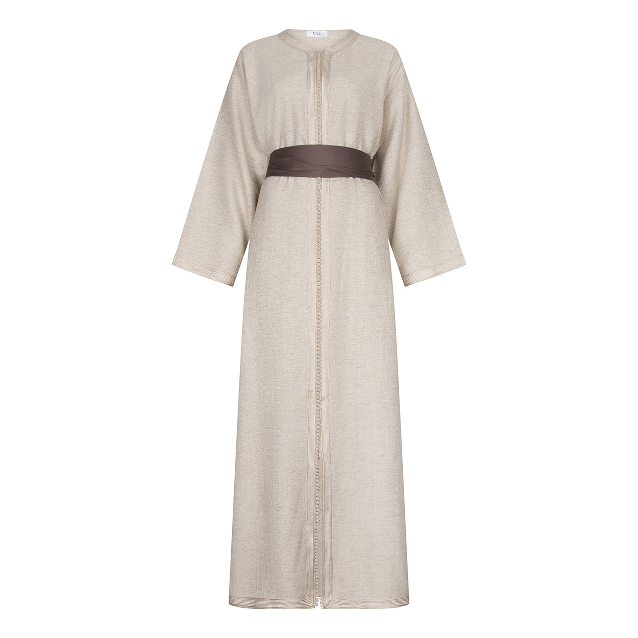 Belted Linen Kaftan