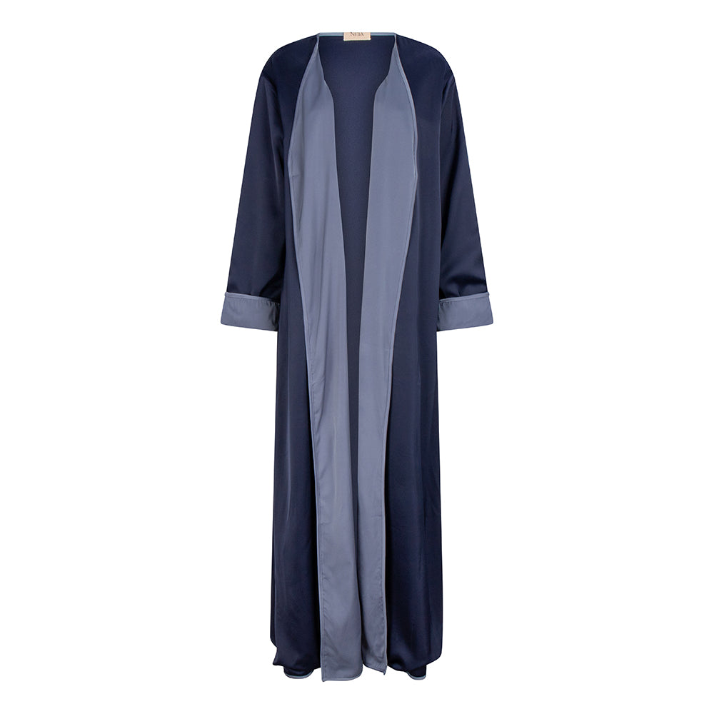 Double Satin Abaya | Ocean