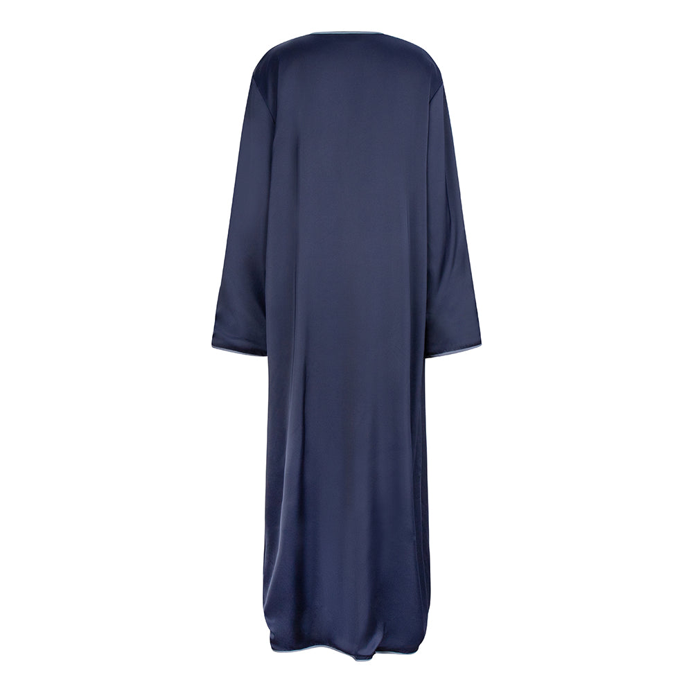Double Satin Abaya | Ocean