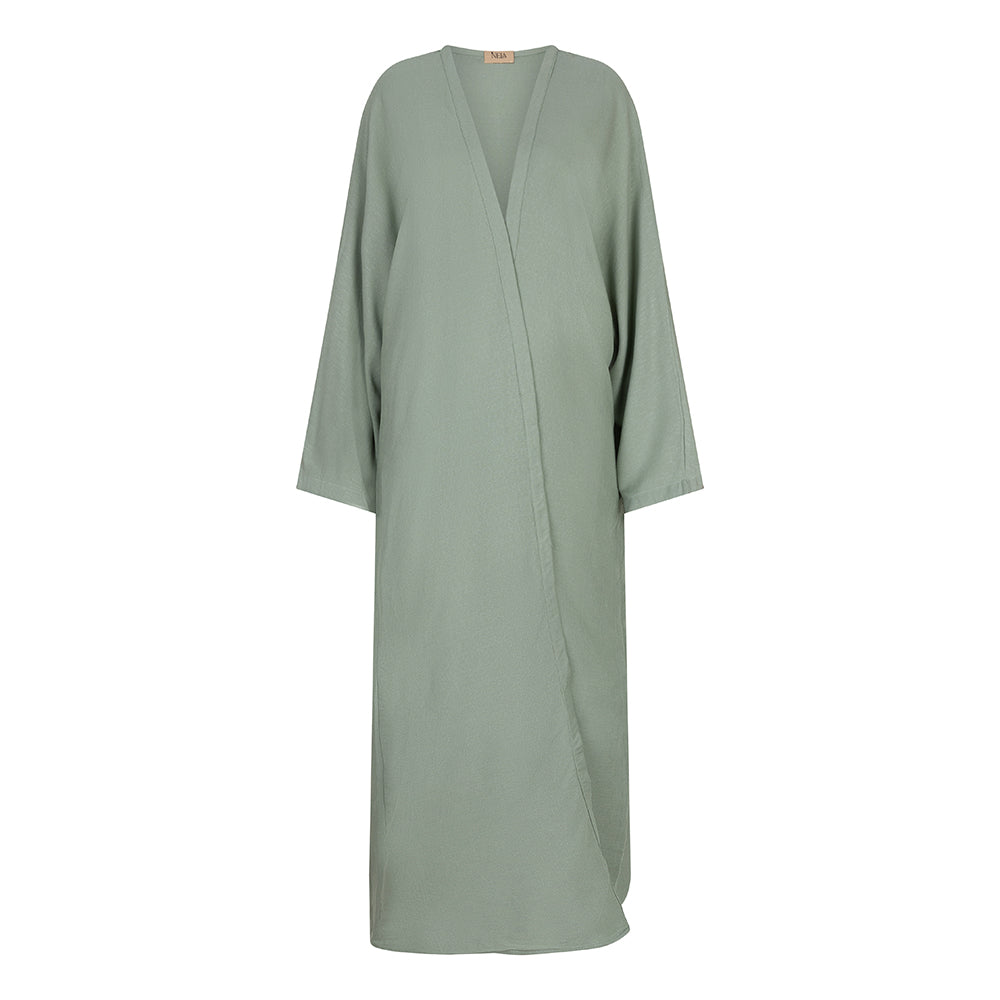 Linen Abaya | Matcha