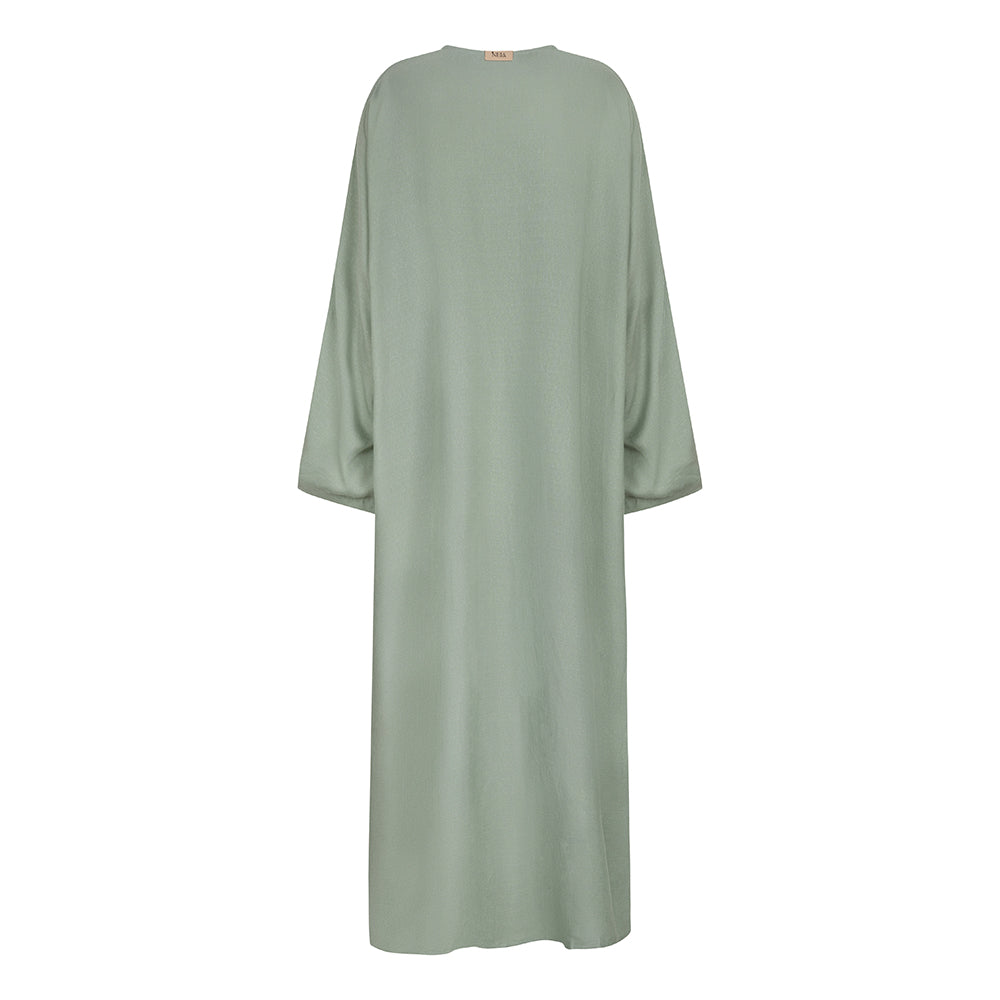 Linen Abaya | Matcha