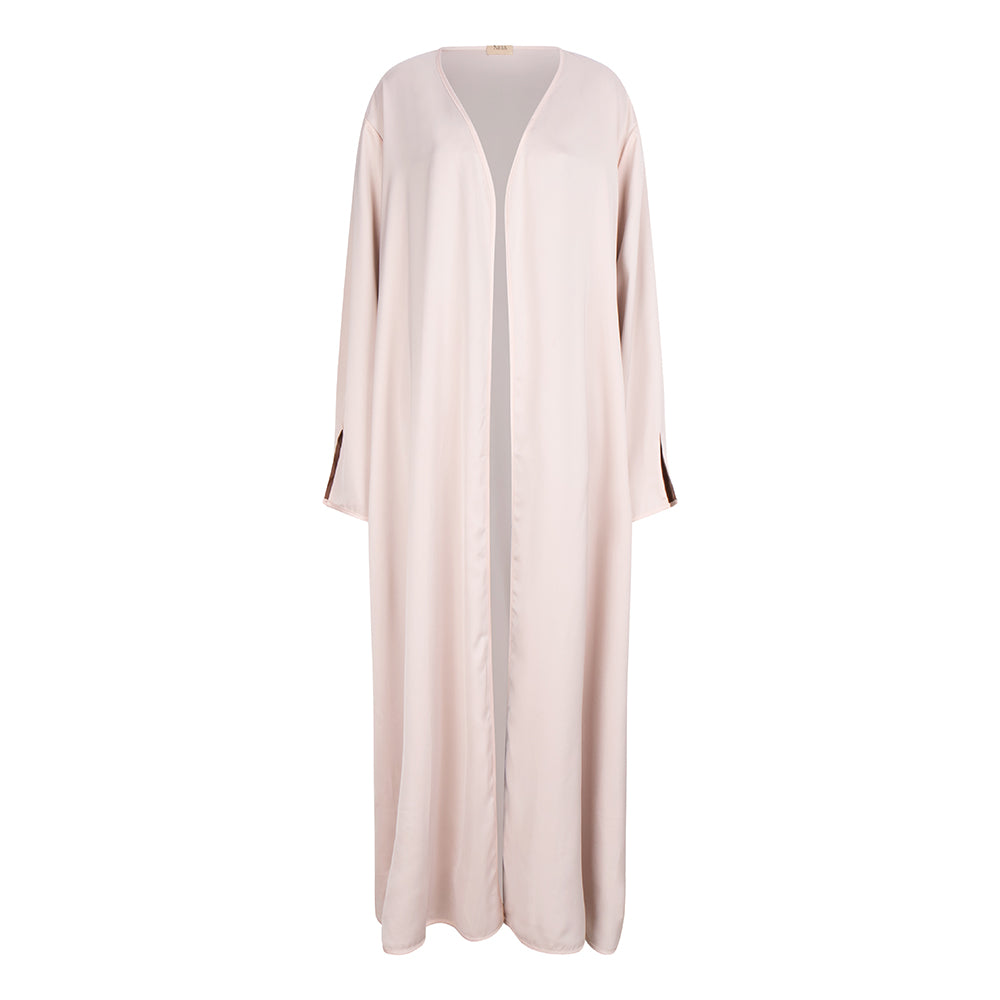 Double Satin Abaya | Desert