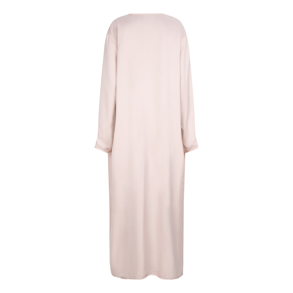 Double Satin Abaya | Desert